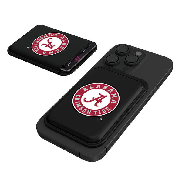 University of Alabama Crimson Tide Insignia Black Magnetic Credit Card Wallet