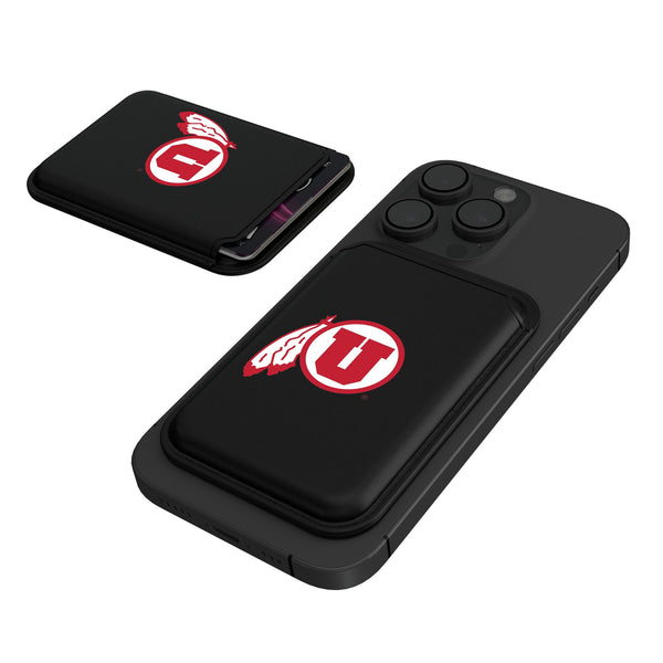 University of Utah Utes Insignia Black Magnetic Credit Card Wallet