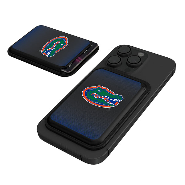 University of Florida Gators Linen Black Magnetic Credit Card Wallet