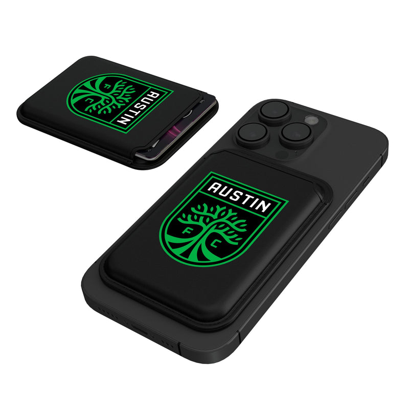 Austin FC  Insignia Black Magnetic Credit Card Wallet