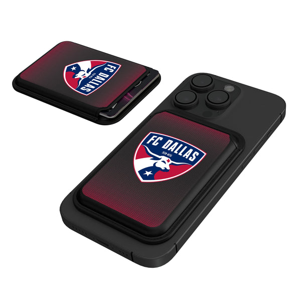 FC Dallas  Linen Black Magnetic Credit Card Wallet