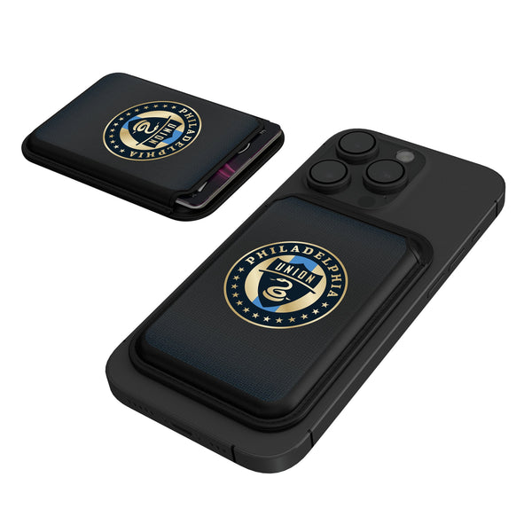 Philadelphia Union   Linen Black Magnetic Credit Card Wallet