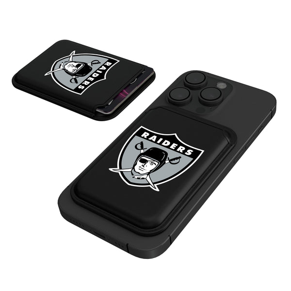 Oakland Raiders 1963 Historic Collection Insignia Black Magnetic Credit Card Wallet