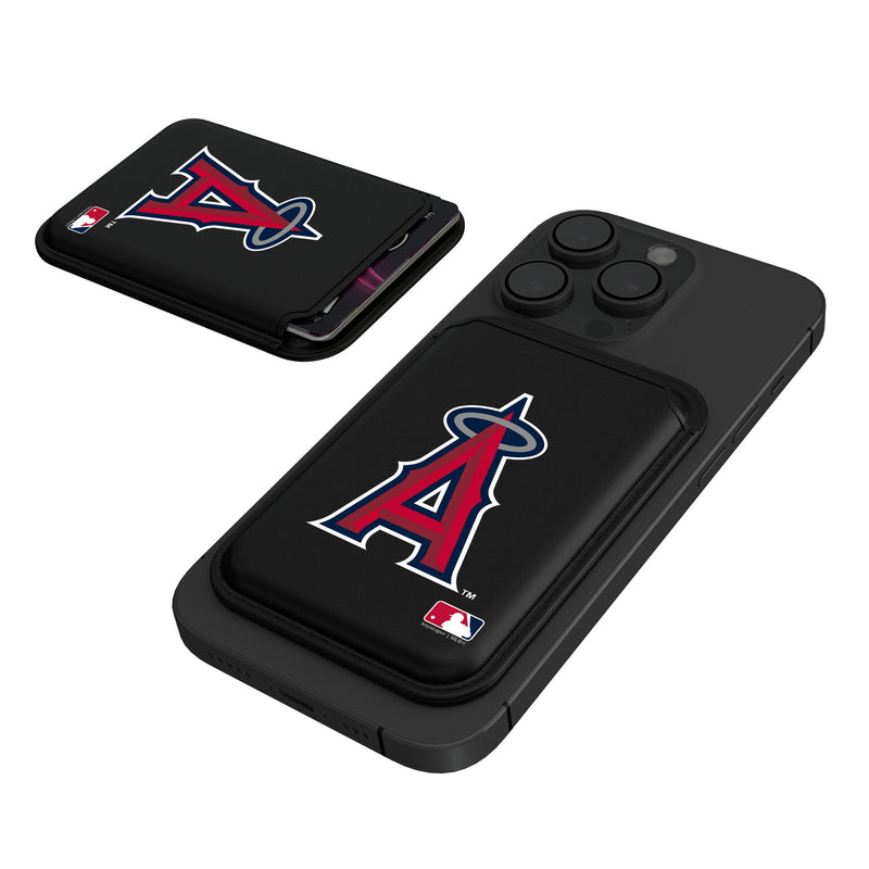 Los Angeles Angels Insignia Black Magnetic Credit Card Wallet