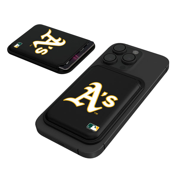 Oakland Athletics Insignia Black Magnetic Credit Card Wallet