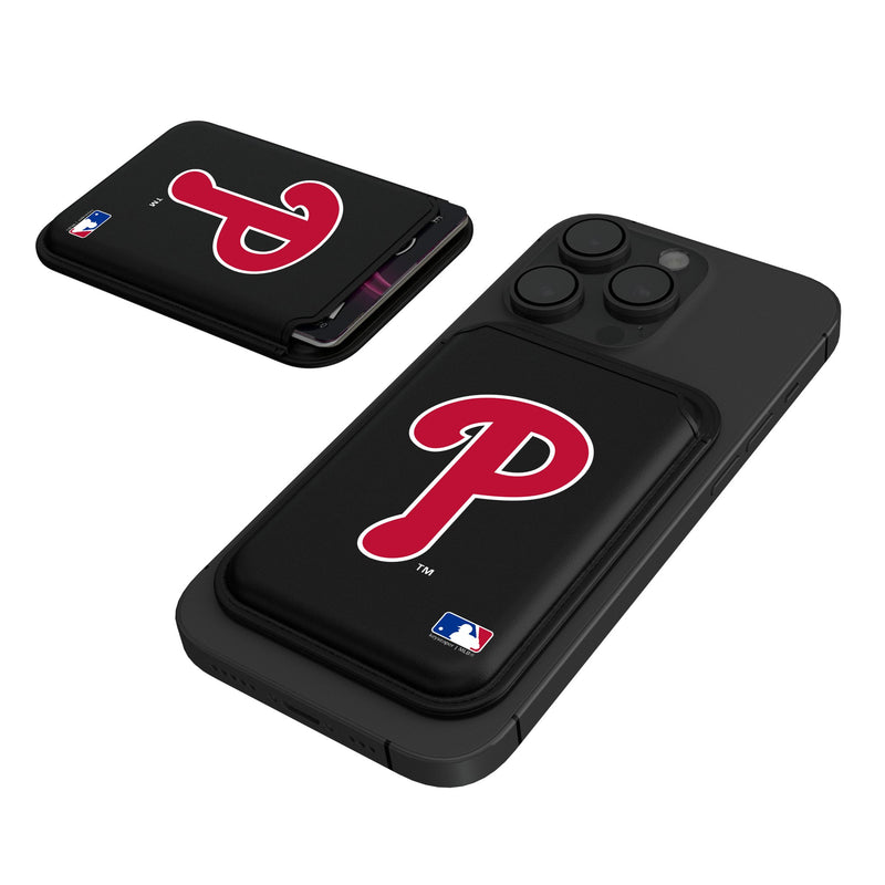 Philadelphia Phillies Insignia Black Magnetic Credit Card Wallet