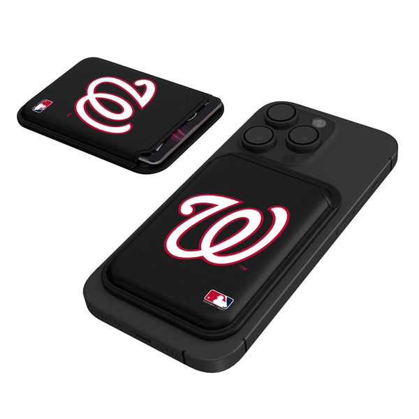 Washington Nationals Insignia Black Magnetic Credit Card Wallet