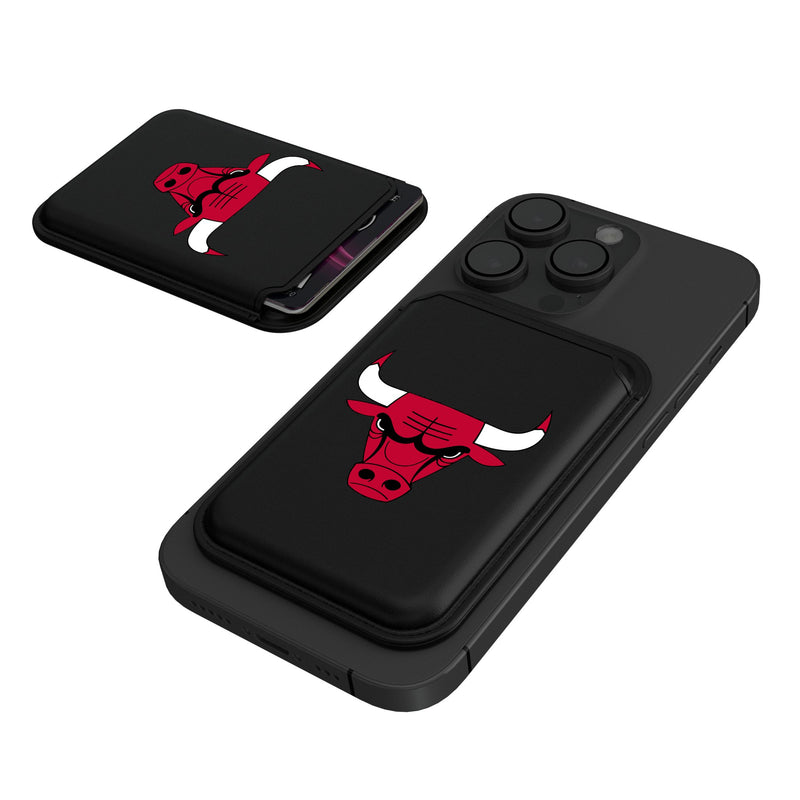 Chicago Bulls Insignia Black Magnetic Credit Card Wallet