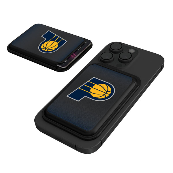 Indiana Pacers Linen Black Magnetic Credit Card Wallet