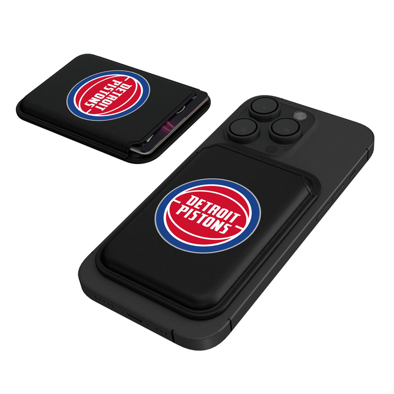 Detroit Pistons Insignia Black Magnetic Credit Card Wallet