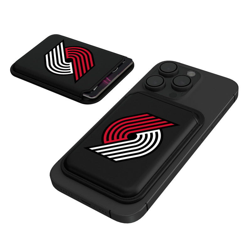 Portland Trail Blazers Insignia Black Magnetic Credit Card Wallet