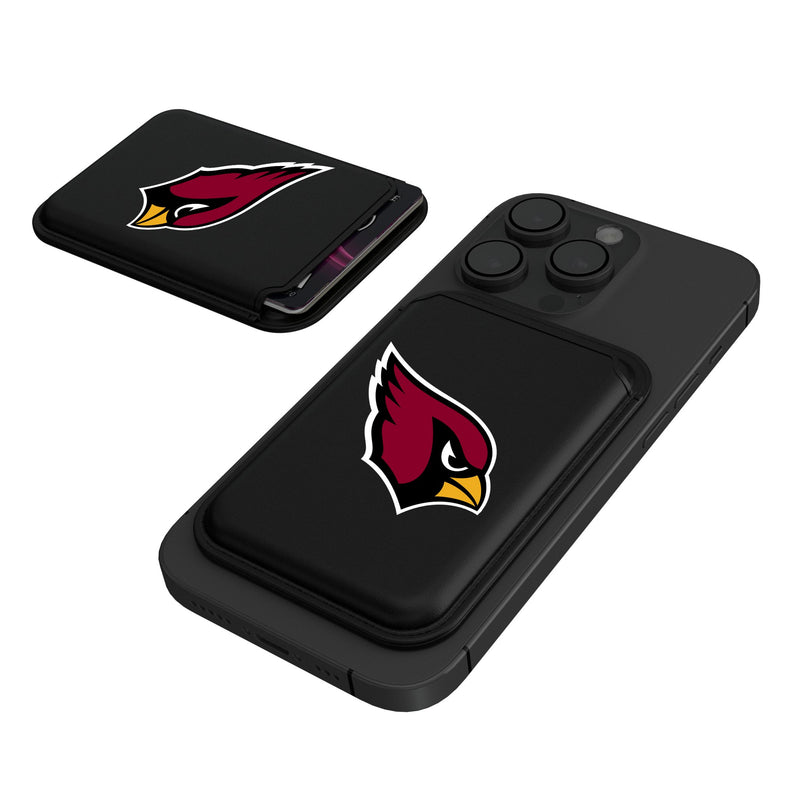 Arizona Cardinals Insignia Black Magnetic Credit Card Wallet