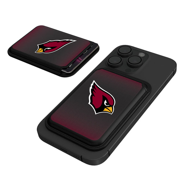 Arizona Cardinals Linen Black Magnetic Credit Card Wallet