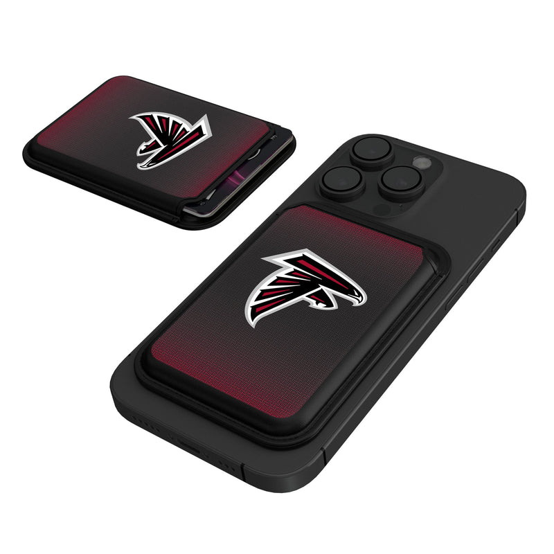 Atlanta Falcons Linen Black Magnetic Credit Card Wallet