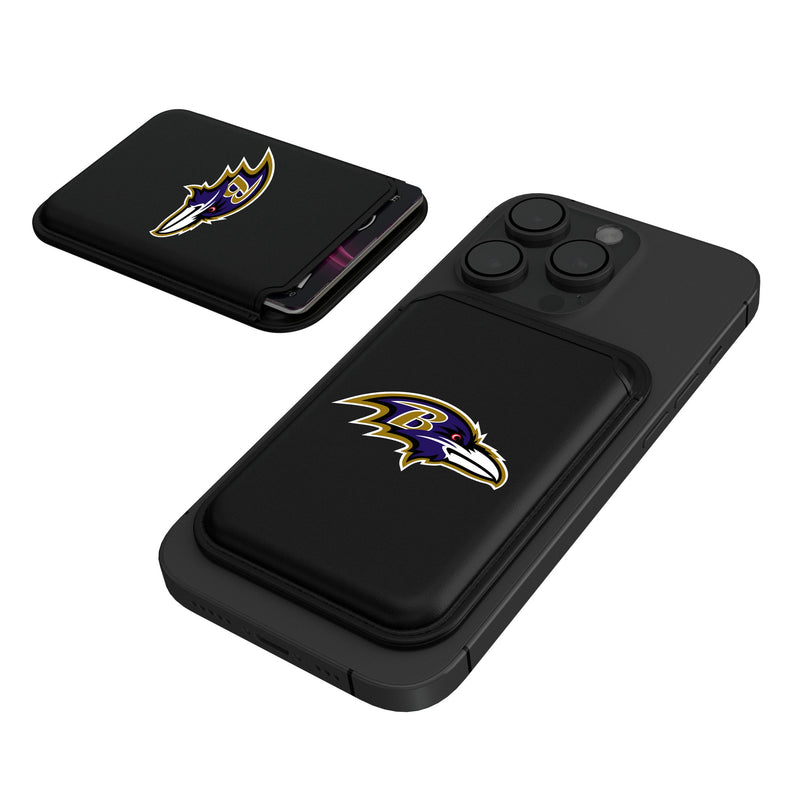 Baltimore Ravens Insignia Black Magnetic Credit Card Wallet