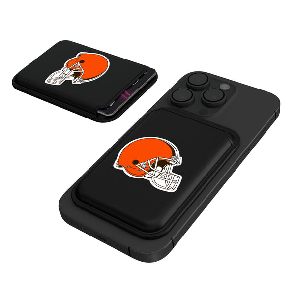 Cleveland Browns Insignia Black Magnetic Credit Card Wallet