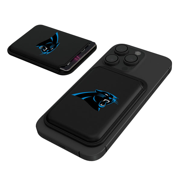 Carolina Panthers Insignia Black Magnetic Credit Card Wallet