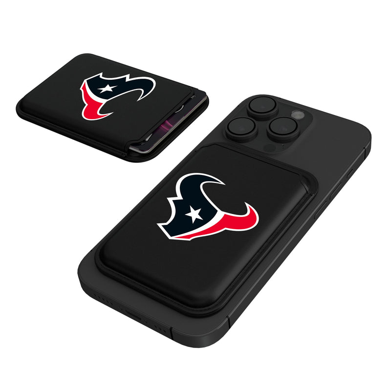 Houston Texans Insignia Black Magnetic Credit Card Wallet