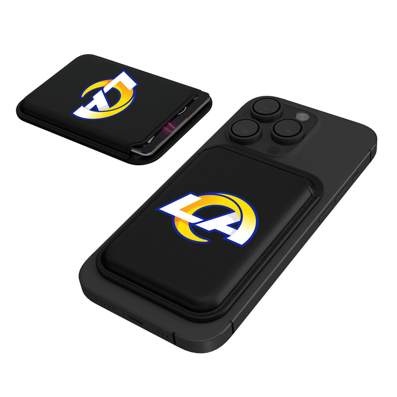 Los Angeles Rams Insignia Black Magnetic Credit Card Wallet