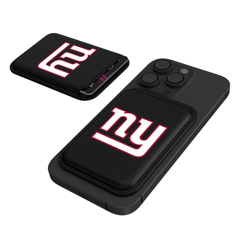 New York Giants Insignia Black Magnetic Credit Card Wallet