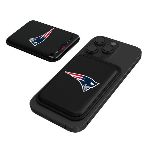 New England Patriots Insignia Black Magnetic Credit Card Wallet