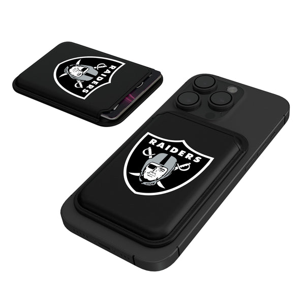 Las Vegas Raiders Insignia Black Magnetic Credit Card Wallet