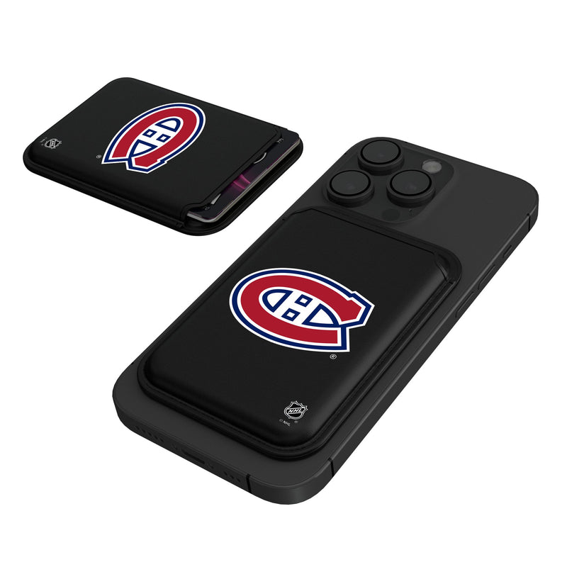 Montreal Canadiens Insignia Black Magnetic Credit Card Wallet