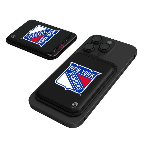 New York Rangers Insignia Black Magnetic Credit Card Wallet