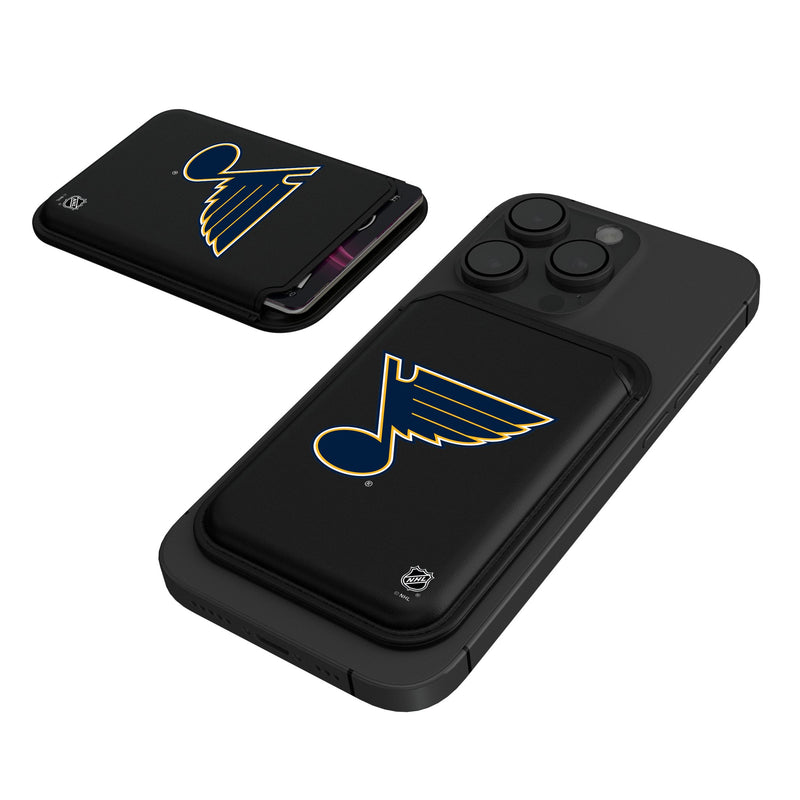 St. Louis Blues Insignia Black Magnetic Credit Card Wallet