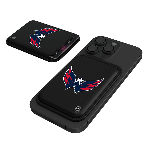 Washington Capitals Insignia Black Magnetic Credit Card Wallet