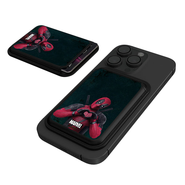 Marvel Deadpool Badge Black Magnetic Credit Card Wallet