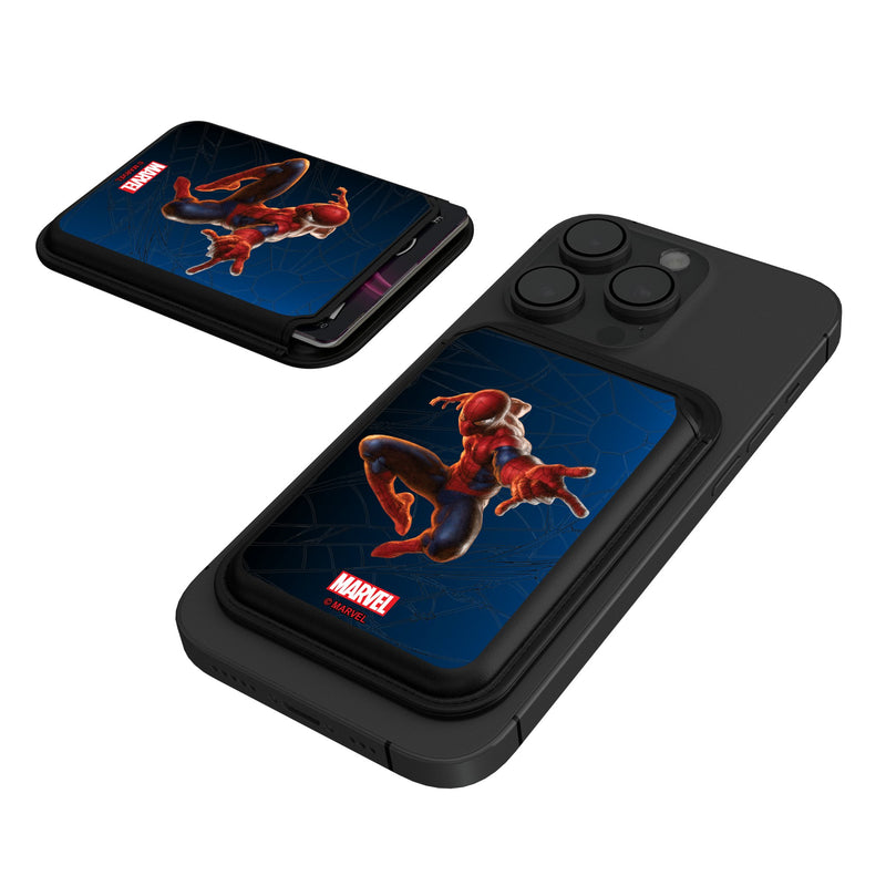 Marvel Spider-Man MechLine Black Magnetic Credit Card Wallet