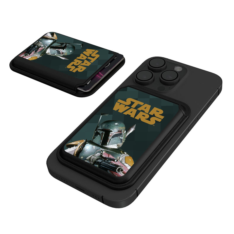 Star Wars Boba Fett Color Block Black Magnetic Credit Card Wallet