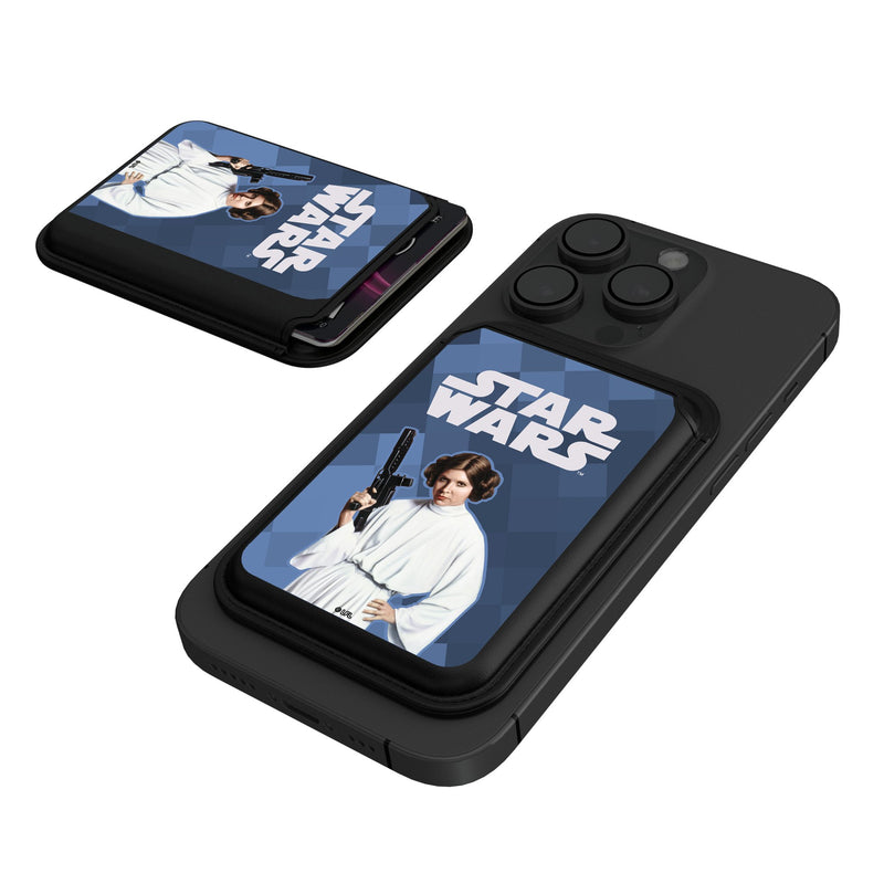 Star Wars Princess Leia Organa Color Block Black Magnetic Credit Card Wallet