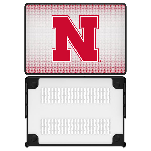 University of Nebraska Huskers Block N Linen MacBook Laptop Case