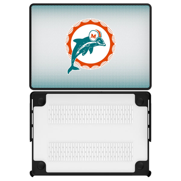 Miami Dolphins 1966-1973 Historic Collection Linen MacBook Laptop Case