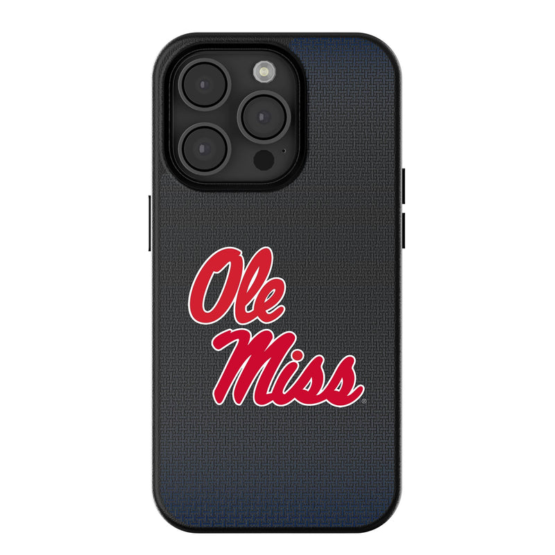 University of Mississippi Rebels Linen iPhone MagSafe Compatible Phone Case