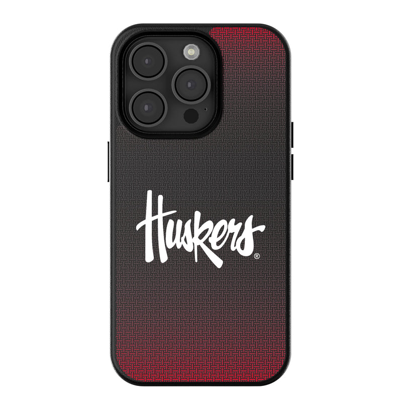 University of Nebraska Huskers Linen iPhone MagSafe Compatible Phone Case