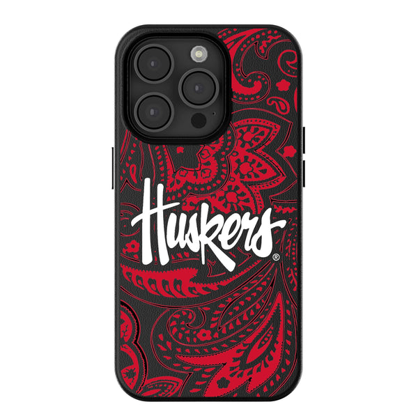 University of Nebraska Huskers Paisley iPhone MagSafe Compatible Phone Case