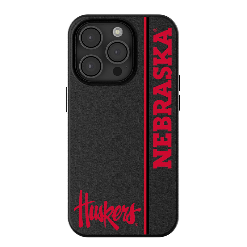 University of Nebraska Huskers Sidebar iPhone MagSafe Compatible Phone Case