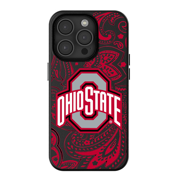 Ohio State University Buckeyes Paisley iPhone MagSafe Compatible Phone Case