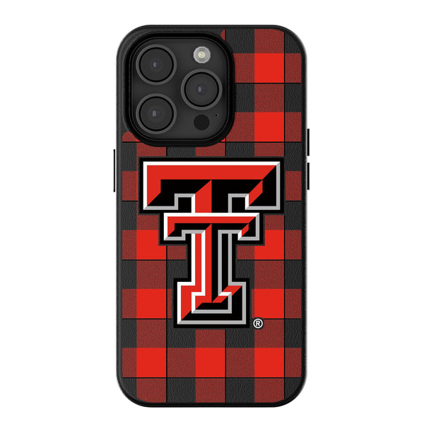 Texas Tech Red Raiders Plaid iPhone MagSafe Compatible Phone Case