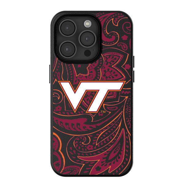 Virginia Tech Hokies Paisley iPhone MagSafe Compatible Phone Case