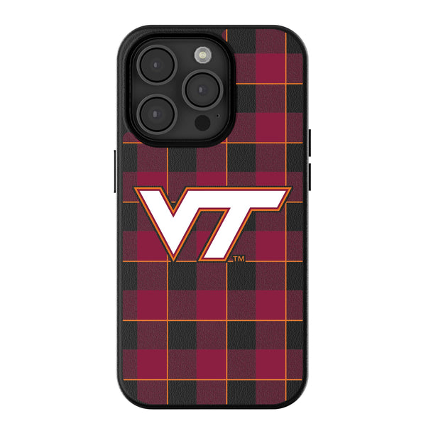 Virginia Tech Hokies Plaid iPhone MagSafe Compatible Phone Case