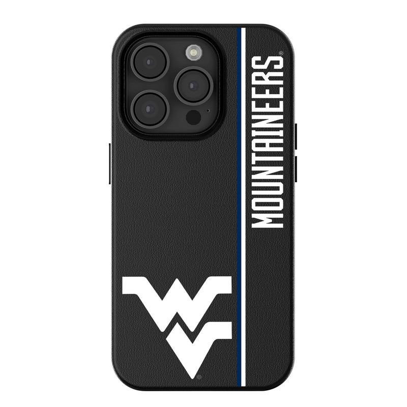 West Virginia University Mountaineers Sidebar iPhone MagSafe Compatible Phone Case