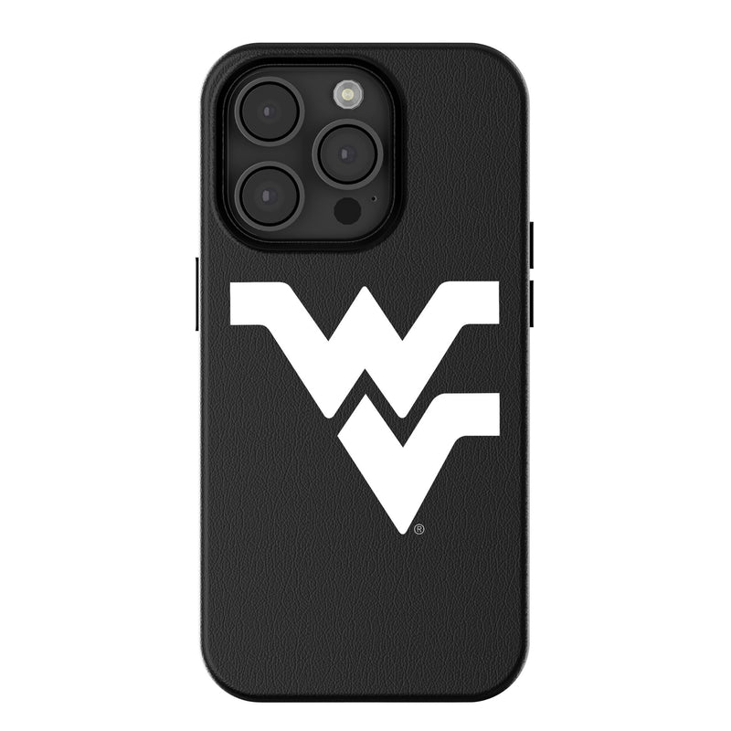 West Virginia University Mountaineers Text Backdrop iPhone MagSafe Compatible Phone Case