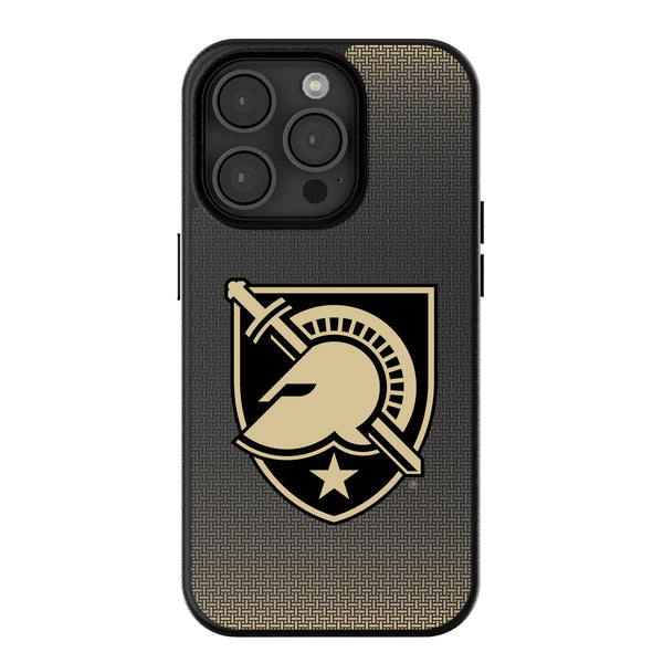 United States Military Academy Black Knights Linen iPhone MagSafe Compatible Phone Case