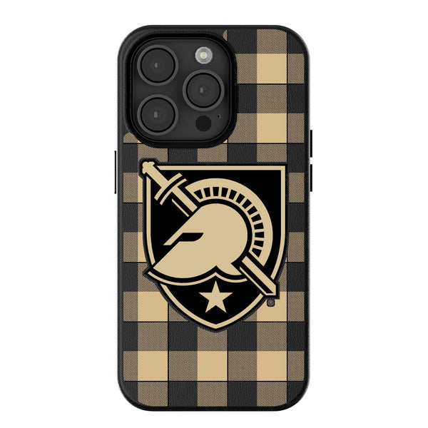 United States Military Academy Black Knights Plaid iPhone MagSafe Compatible Phone Case