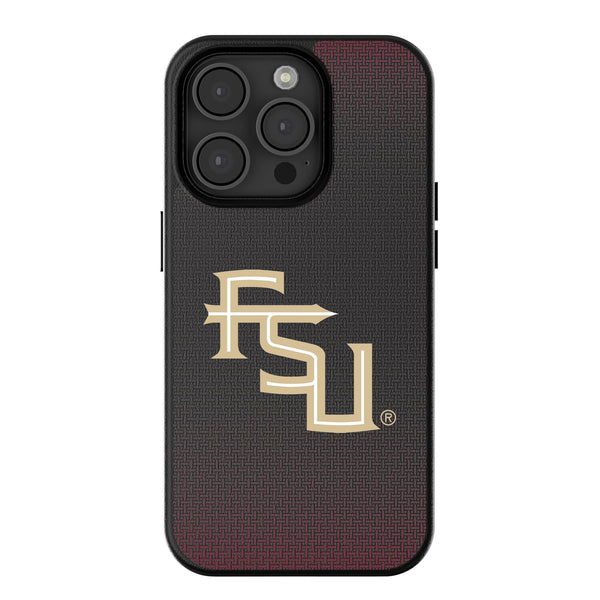 Florida State University Seminoles Athletic Wordmark Linen iPhone MagSafe Compatible Phone Case