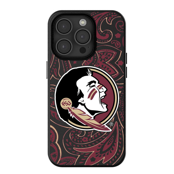 Florida State University Seminoles Paisley iPhone MagSafe Compatible Phone Case